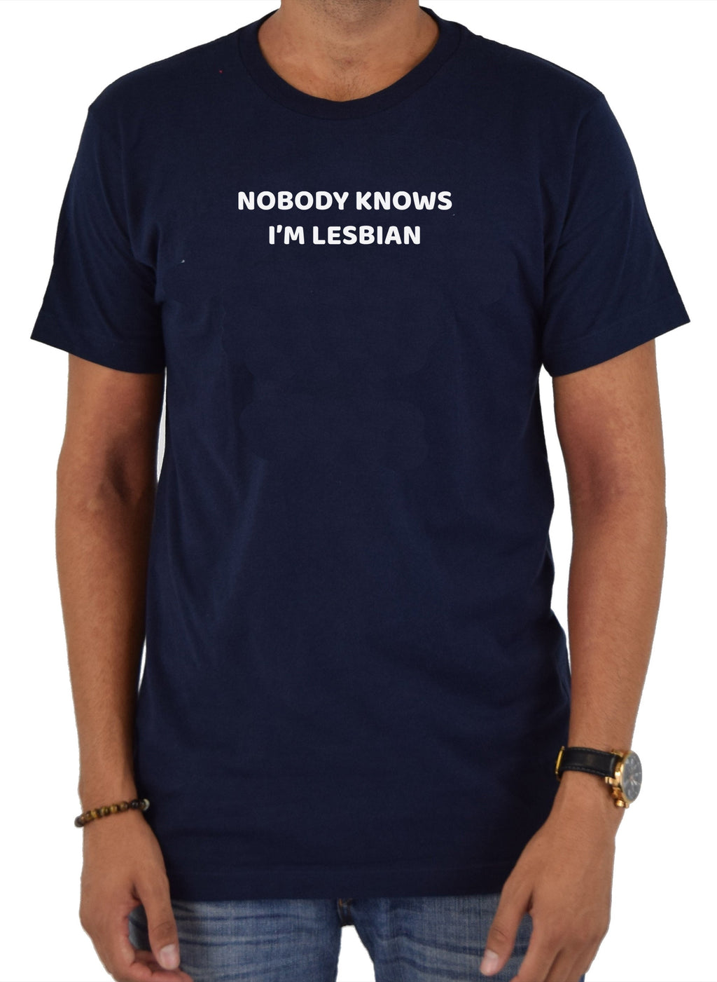 NOBODY KNOWS I’M LESBIAN T-Shirt product image 3