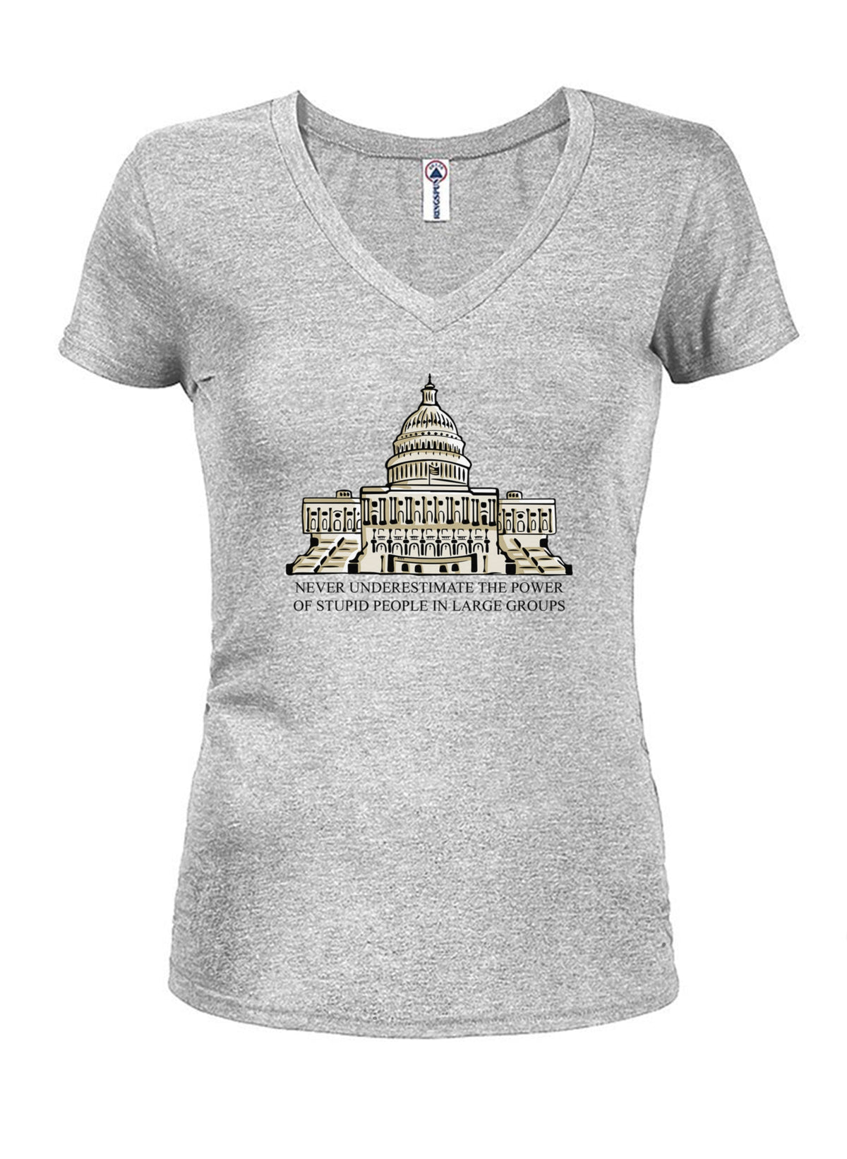 Never Underestimate the Power Juniors V Neck T-Shirt product image 3