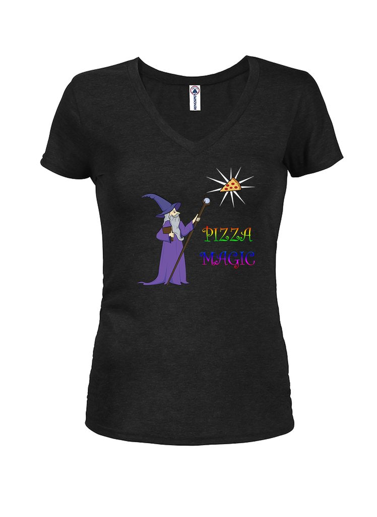 Pizza Magic Juniors V Neck T-Shirt product image 1