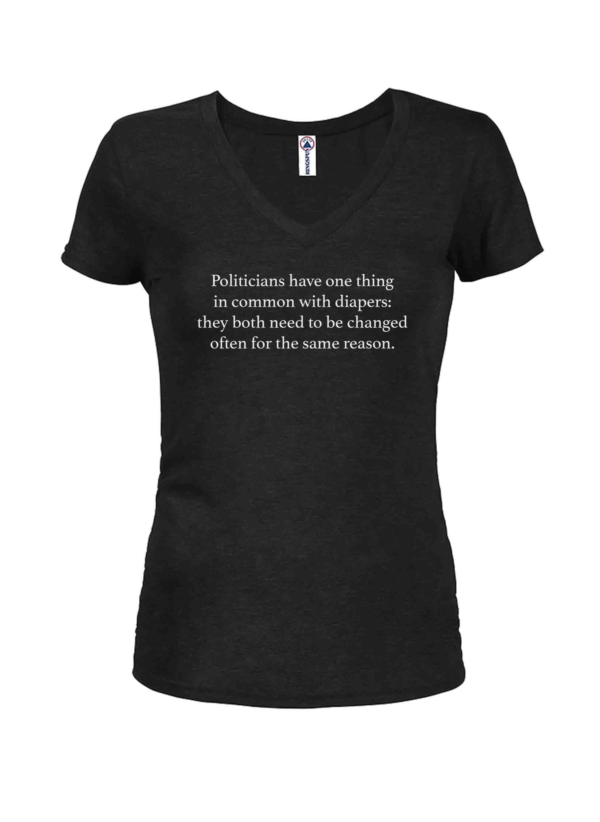 Politicians have one thing in common Juniors V Neck T-Shirt product image 1