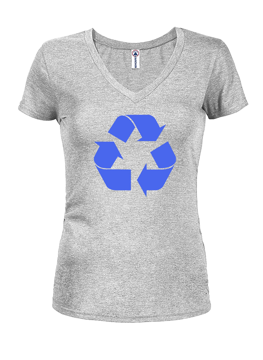 Recycling Symbol Juniors V Neck T-Shirt product image 3