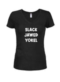 SLACK JAWED YOKEL Juniors V Neck T-Shirt product image 1