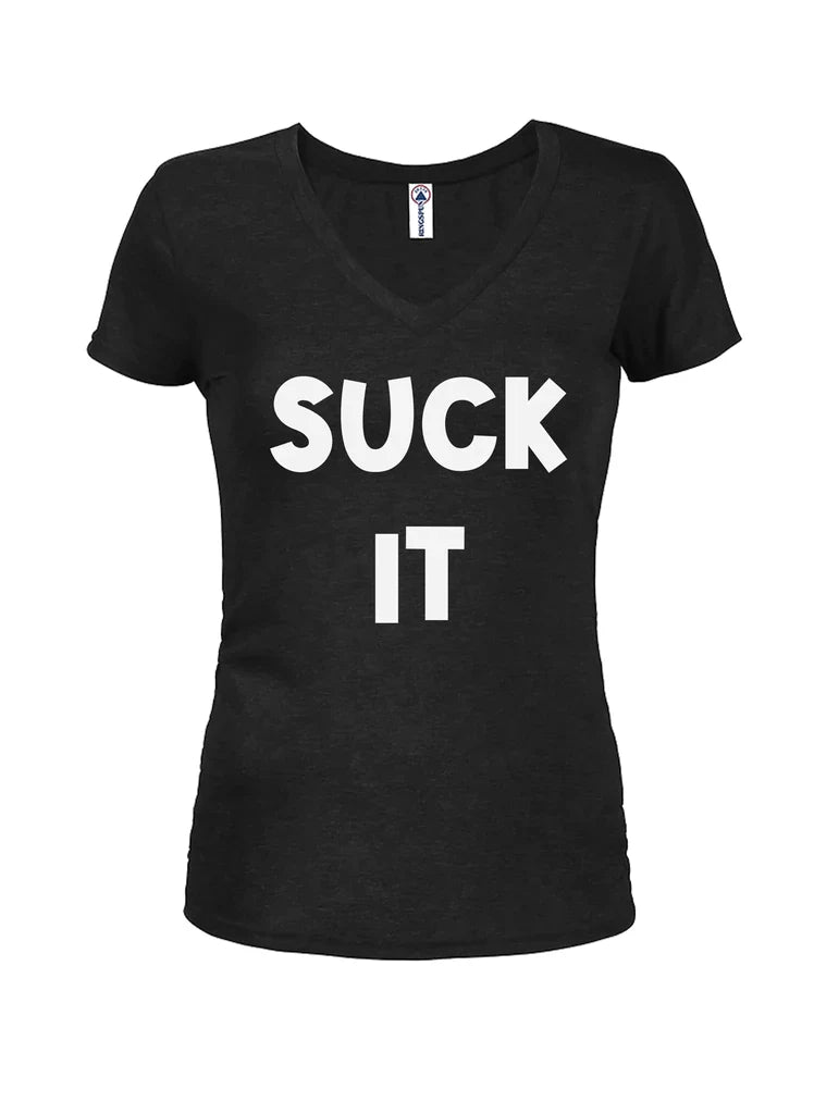 SUCK IT Juniors V Neck T-Shirt product image 1