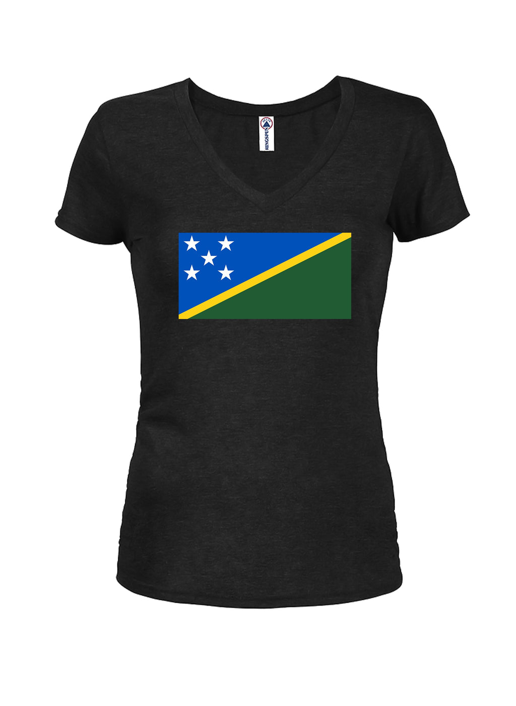 Solomon Islander Flag Juniors V Neck T-Shirt product image 1