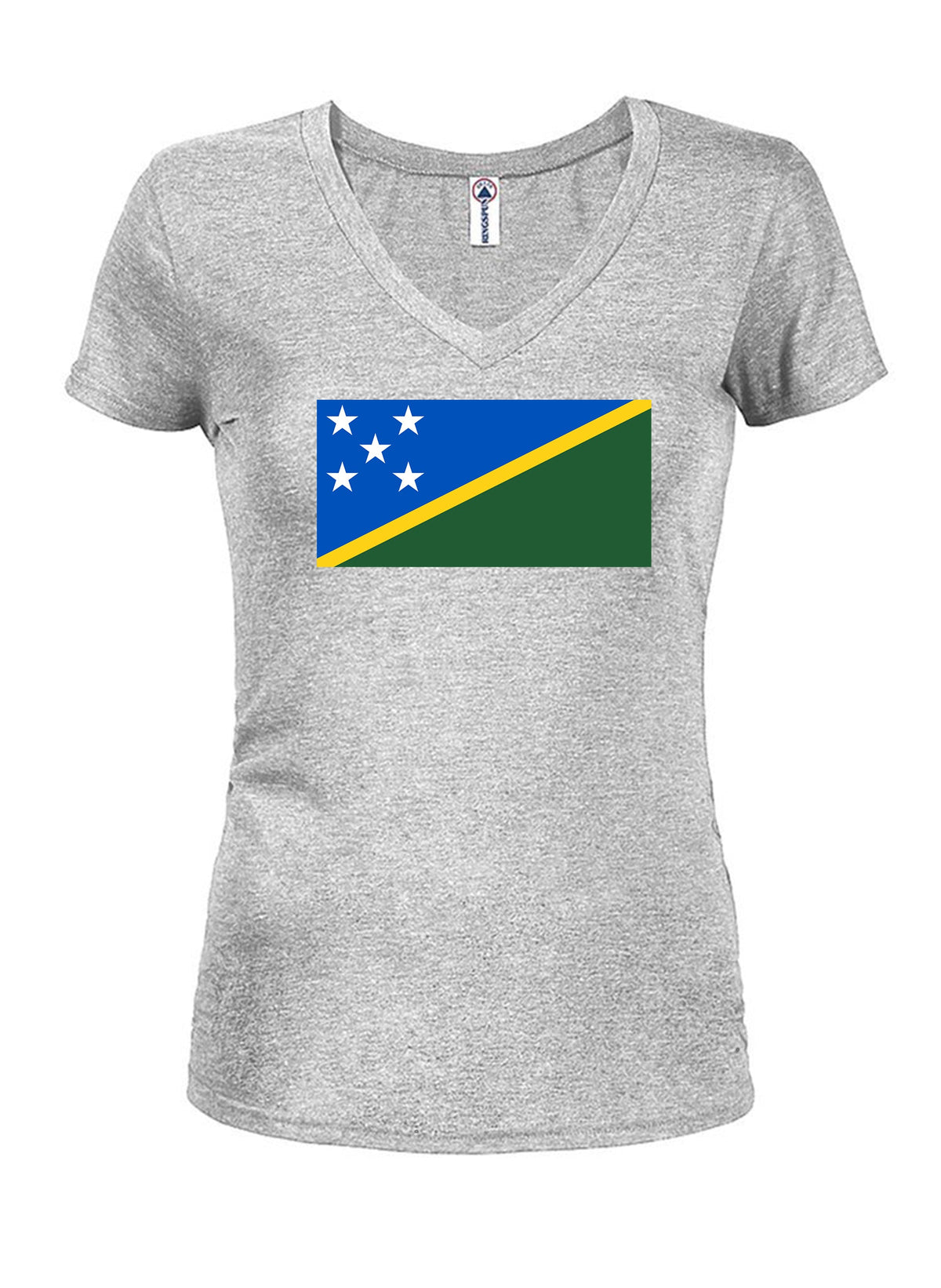 Solomon Islander Flag Juniors V Neck T-Shirt product image 3
