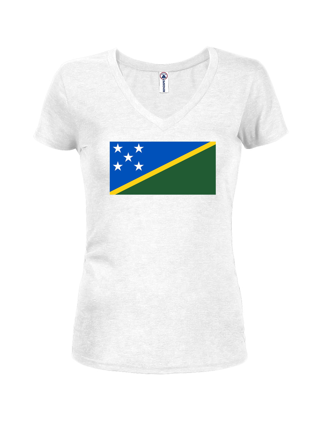 Solomon Islander Flag Juniors V Neck T-Shirt product image 2