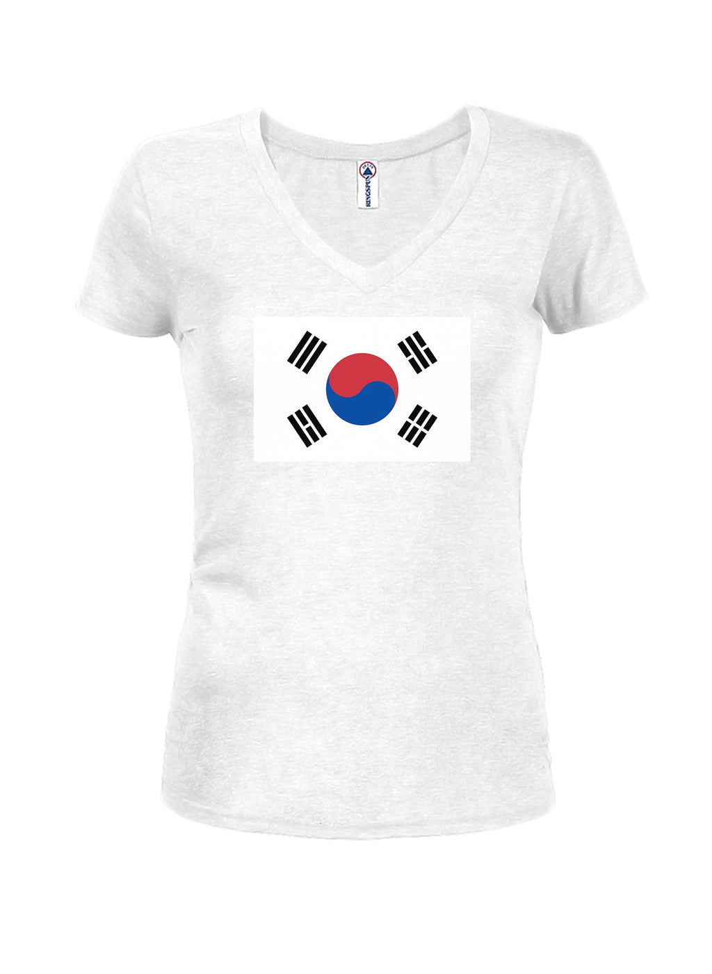 South Korean Flag Juniors V Neck T-Shirt product image 3