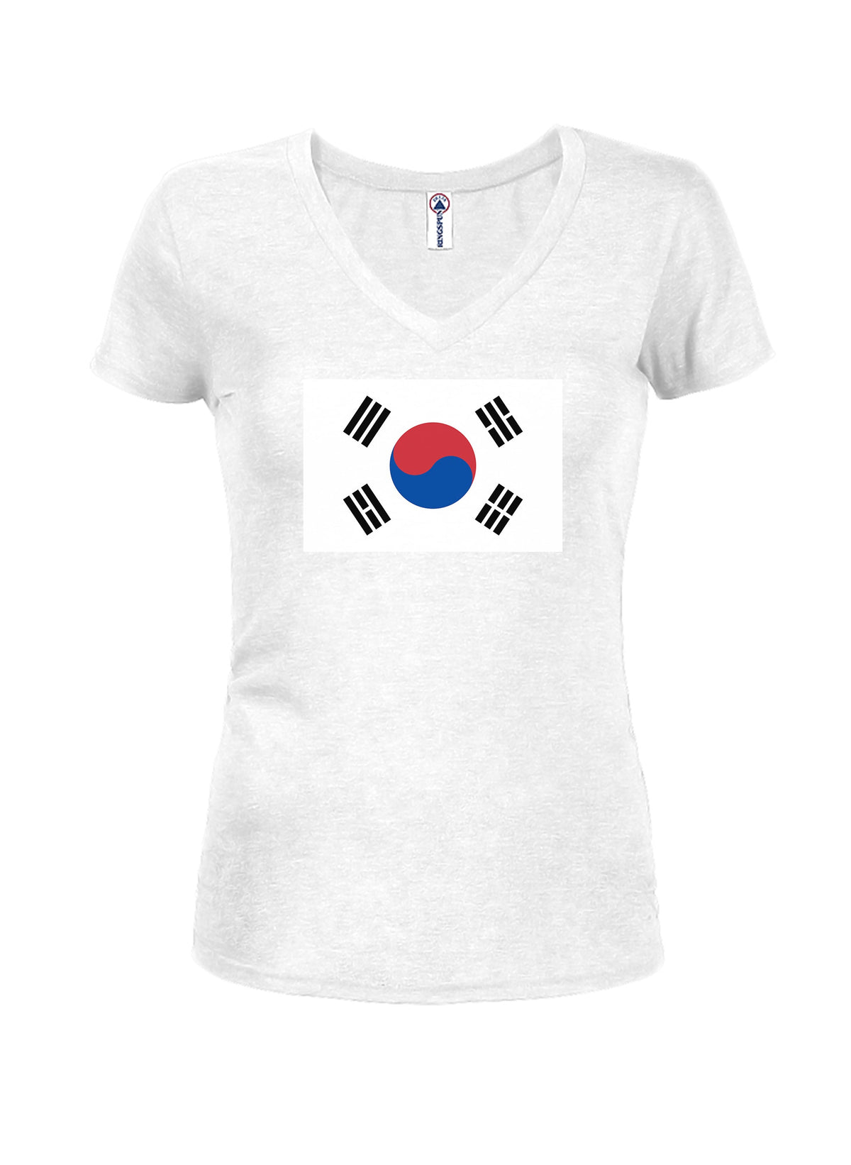 South Korean Flag Juniors V Neck T-Shirt product image 3