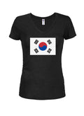 South Korean Flag Juniors V Neck T-Shirt product image 1