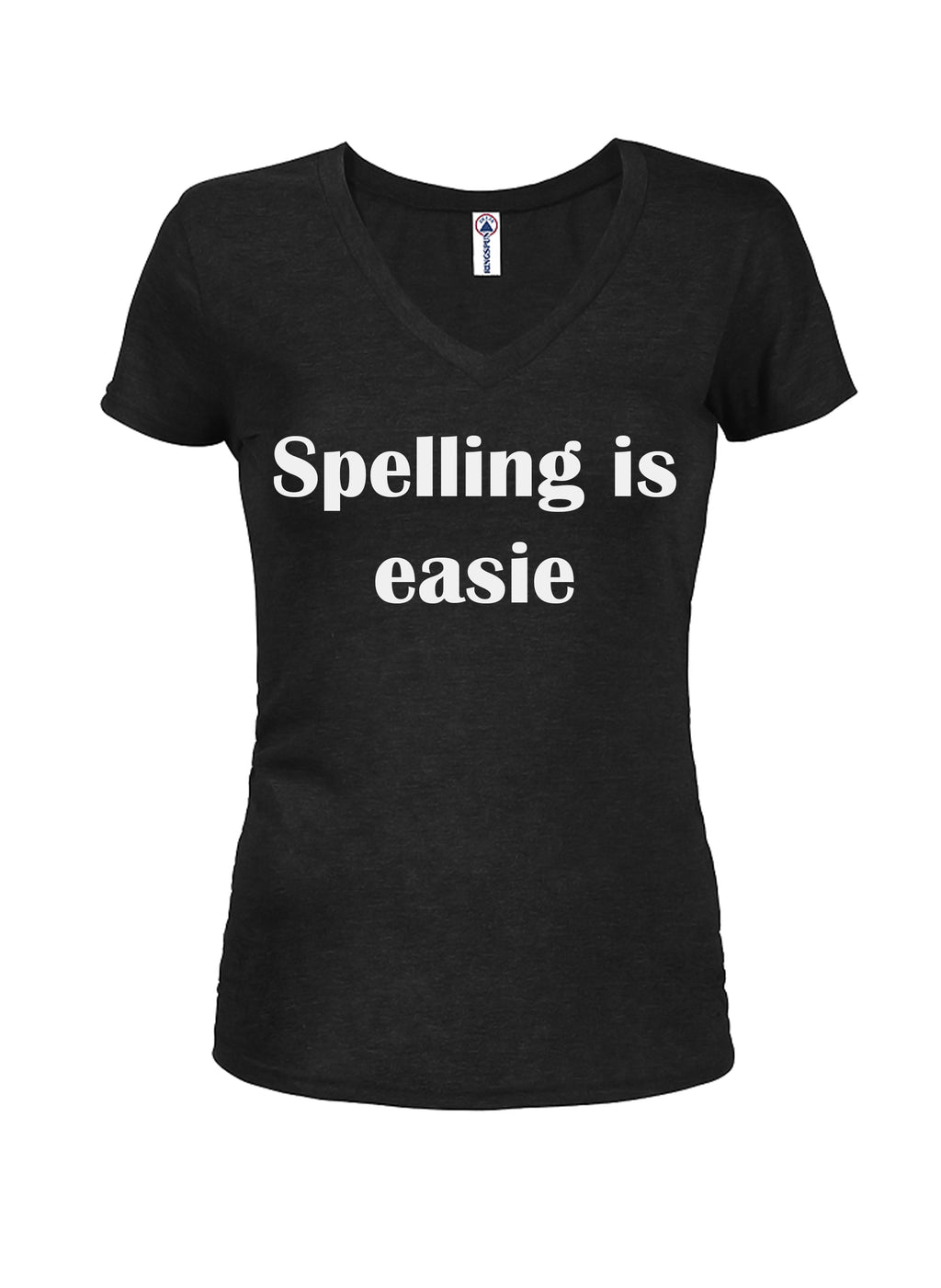 Spelling is easie Juniors V Neck T-Shirt product image 1