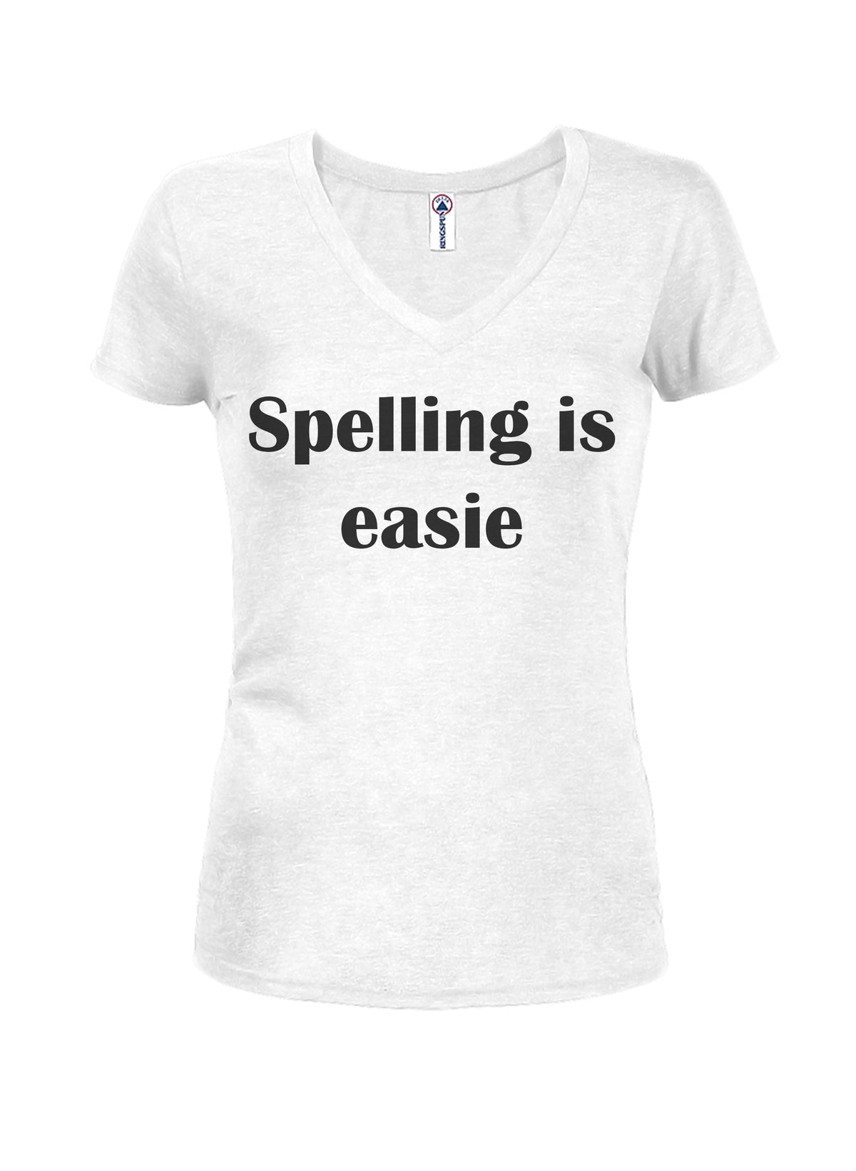 Spelling is easie Juniors V Neck T-Shirt product image 2