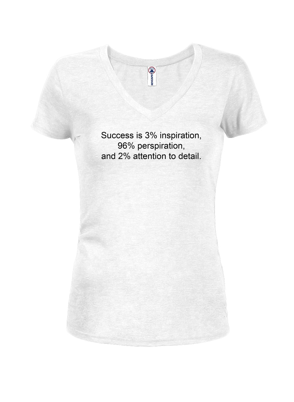 Success is 3% Inspiration Juniors V Neck T-Shirt product image 2