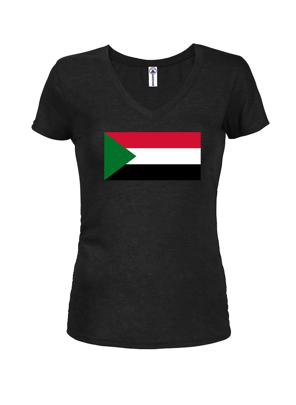 Sudanese Flag Juniors V Neck T-Shirt product image 1