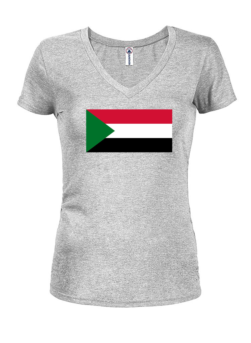 Sudanese Flag Juniors V Neck T-Shirt product image 3