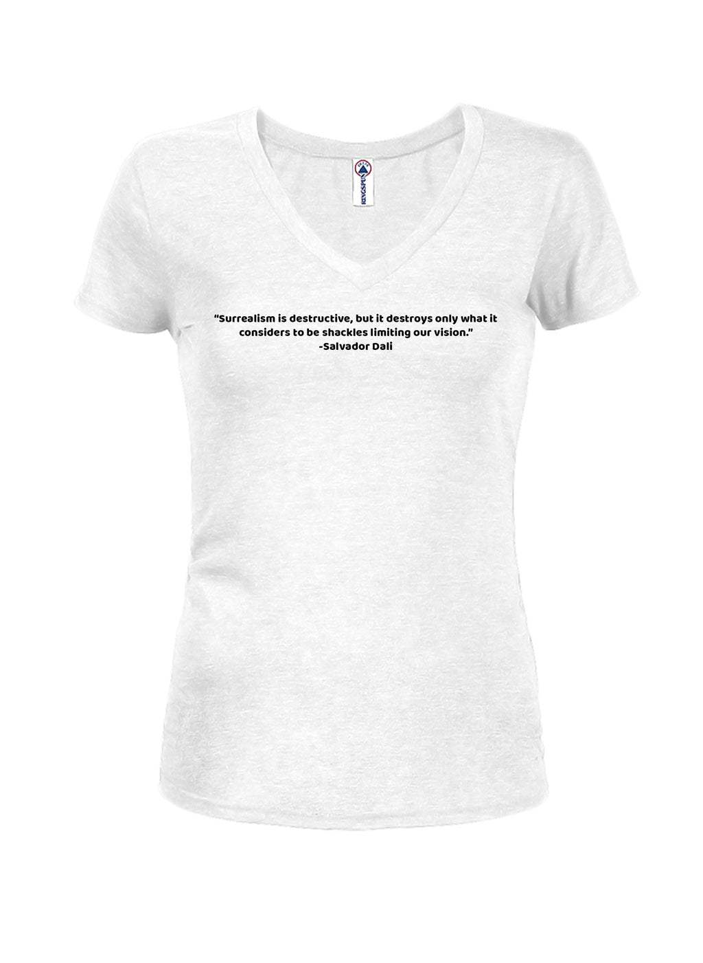 Surrealism is Destructive Juniors V Neck T-Shirt product image 3