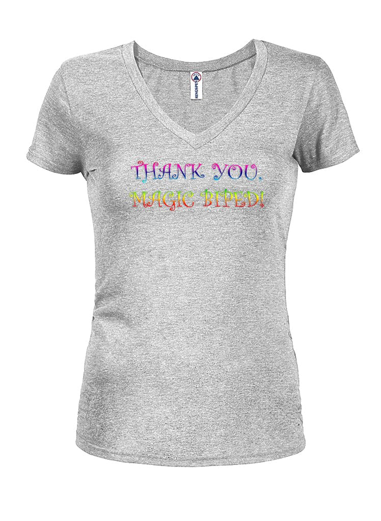 THANK YOU, MAGIC BIPED! Juniors V Neck T-Shirt product image 2