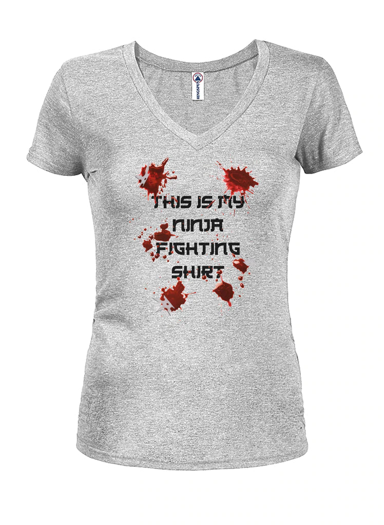 This is My Ninja Fighting Shirt Juniors V Neck T-Shirt product image 3