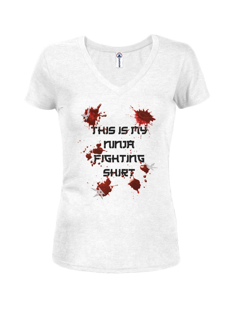 This is My Ninja Fighting Shirt Juniors V Neck T-Shirt product image 2