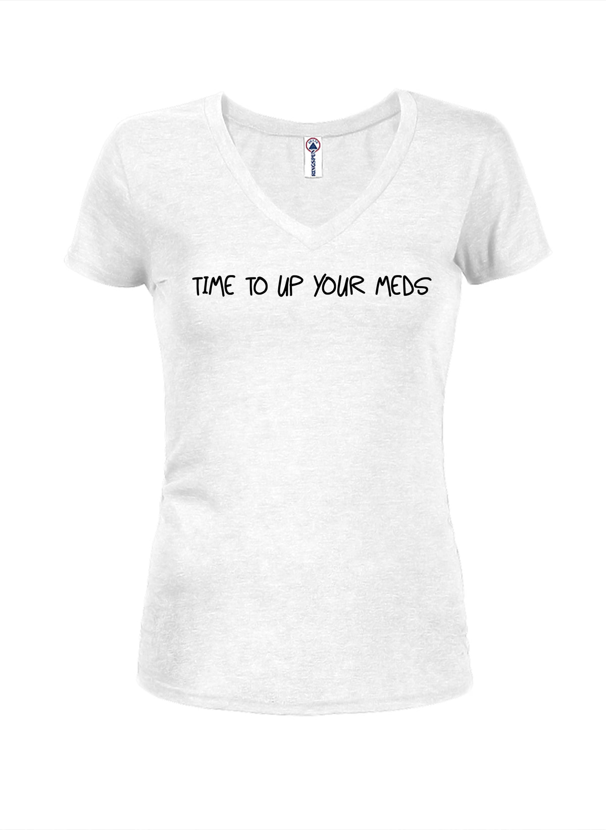 Time to up your meds Juniors V Neck T-Shirt product image 2
