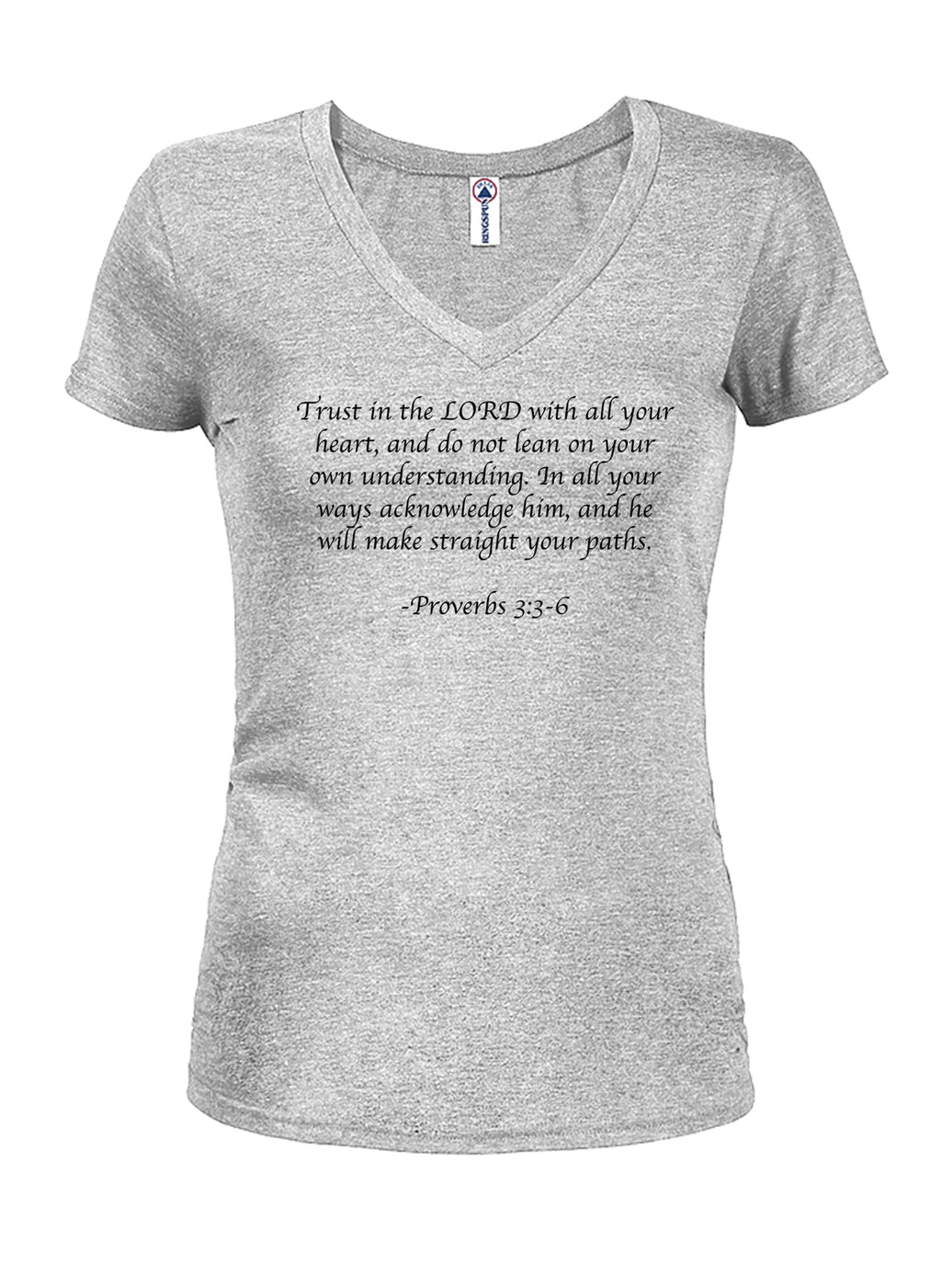 Trust in the LORD with all your heart Juniors V Neck T-Shirt product image 3