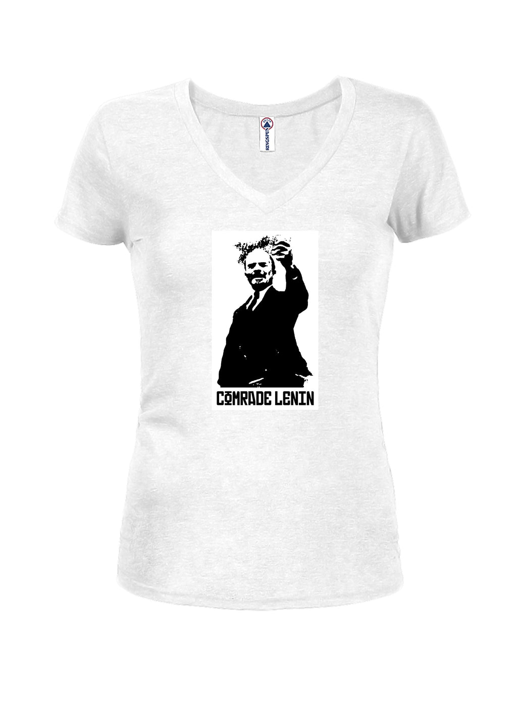 Vladimir Lenin Comrade Juniors V Neck T-Shirt product image 2