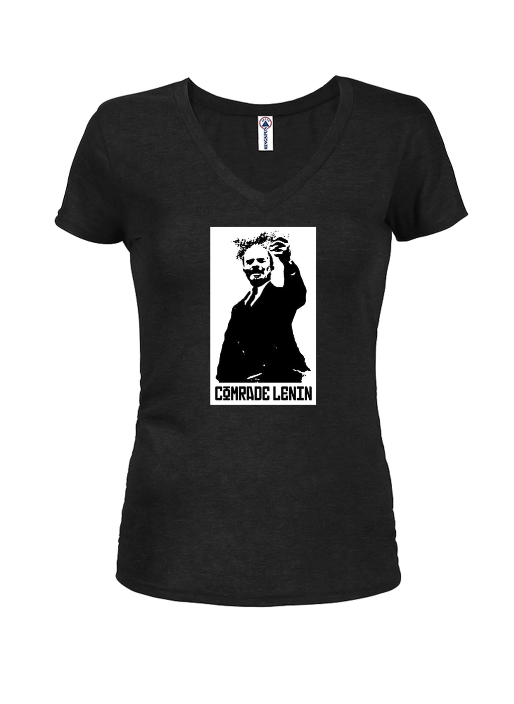Vladimir Lenin Comrade Juniors V Neck T-Shirt product image 1