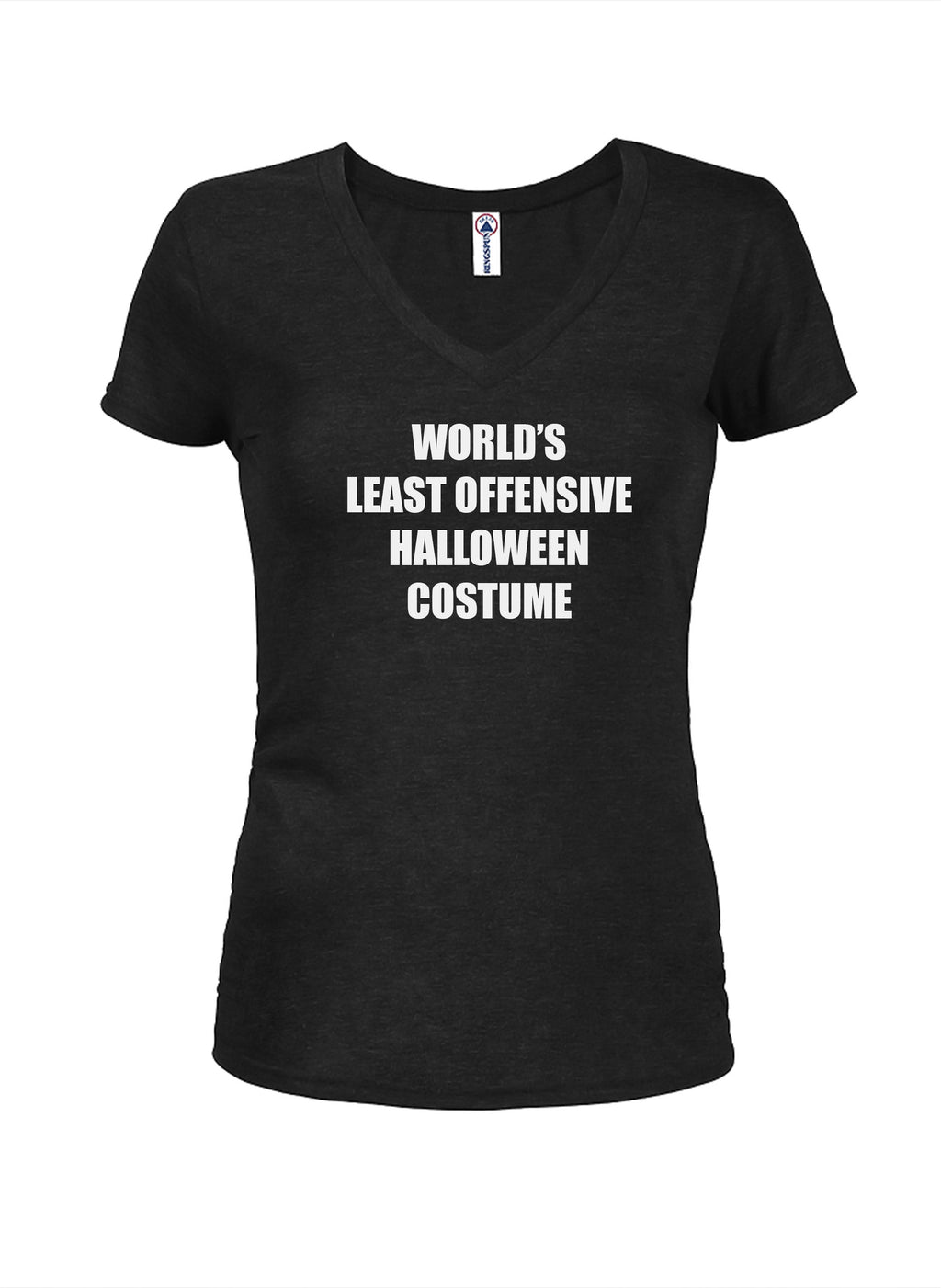 World's Least Offensive Halloween Costume Juniors V Neck product image 1