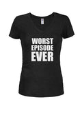 WORST EPISODE EVER Juniors V Neck T-Shirt product image 1
