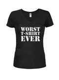 Worst T-Shirt Ever Juniors V Neck product image 1