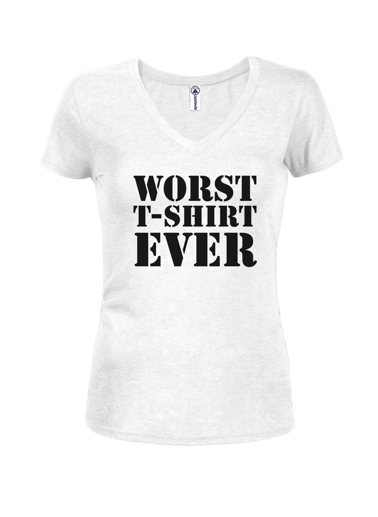 Worst T-Shirt Ever Juniors V Neck product image 2
