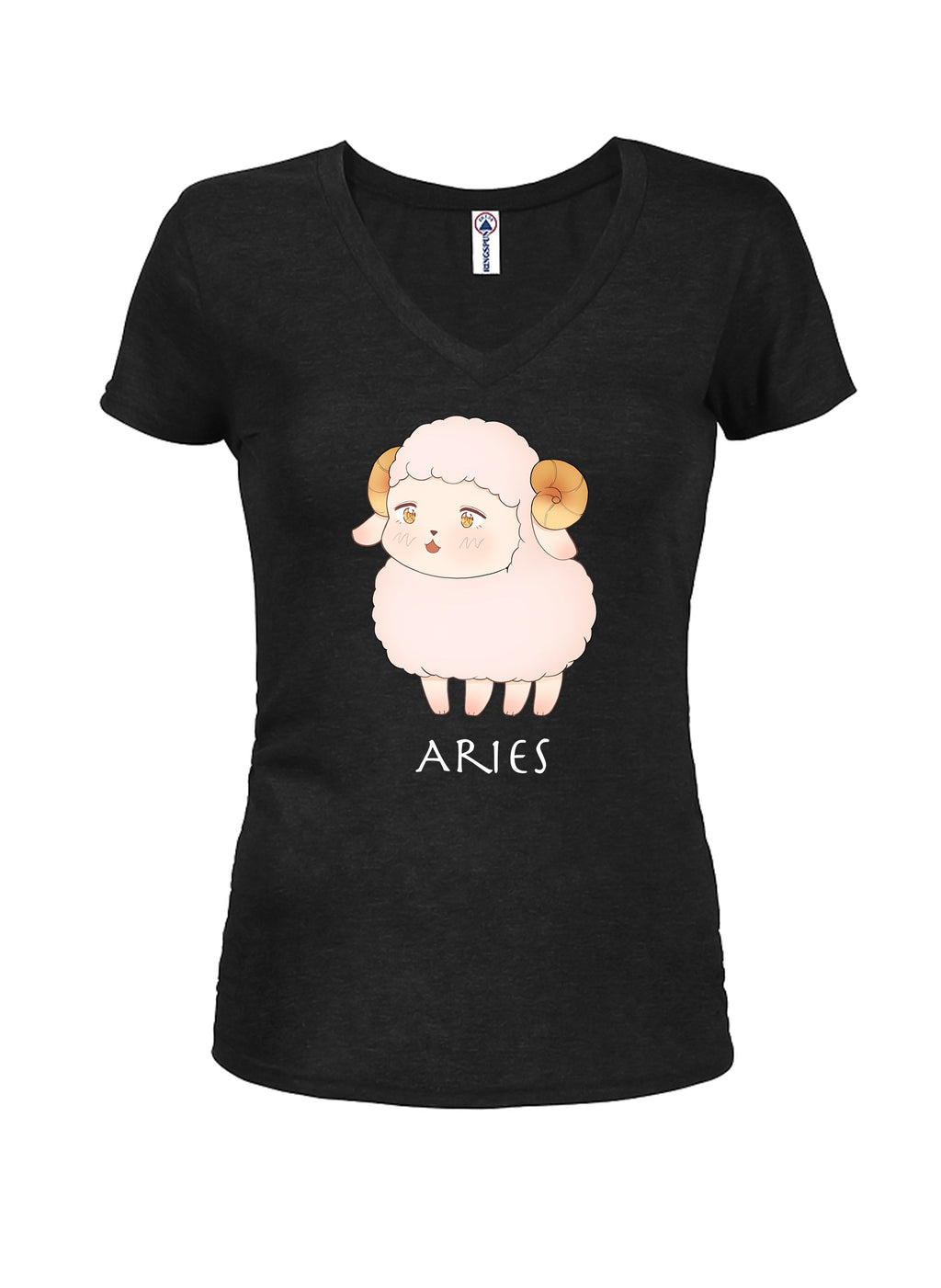 Zodiac Aries Juniors V Neck T-Shirt product image 1