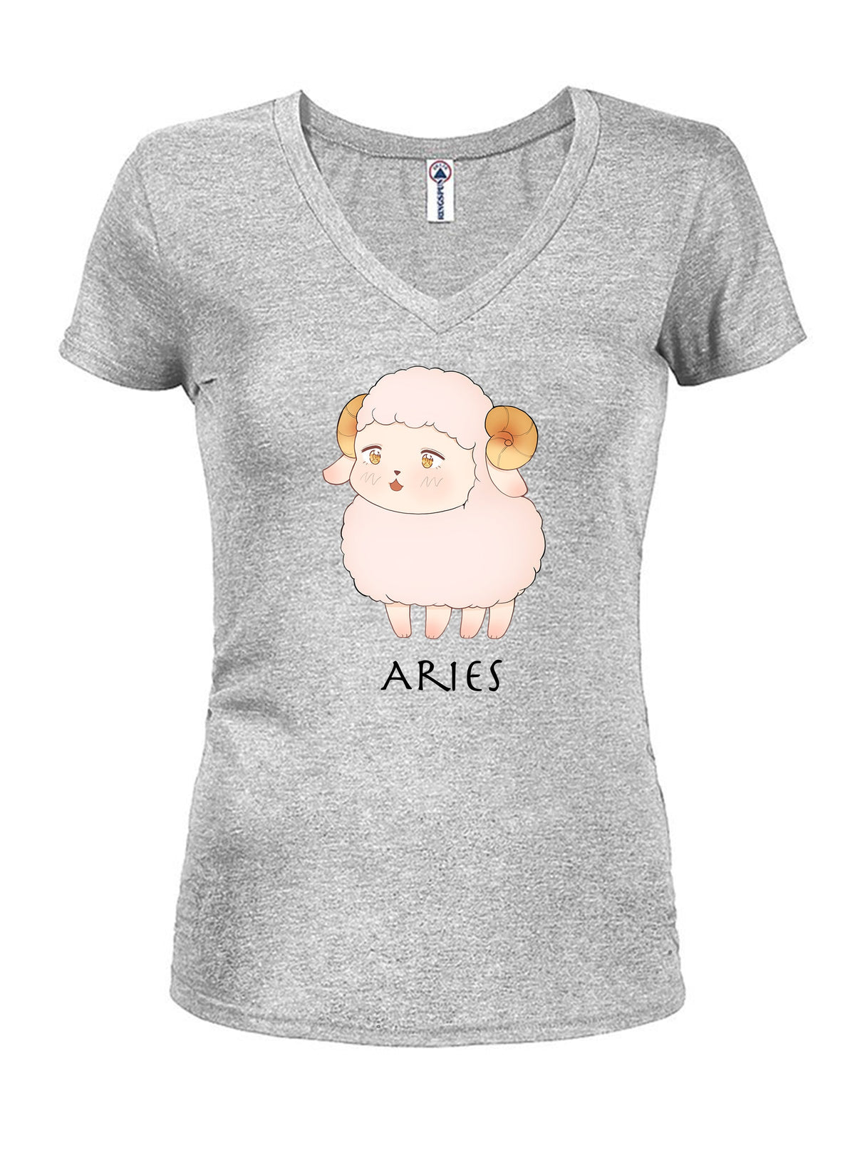 Zodiac Aries Juniors V Neck T-Shirt product image 3