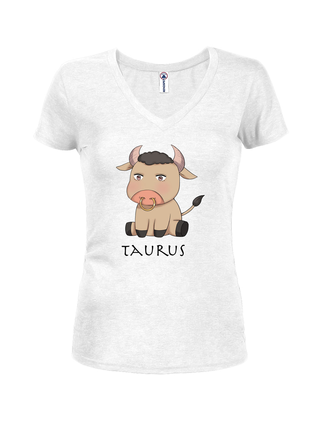 Zodiac Taurus Juniors V Neck T-Shirt product image 2