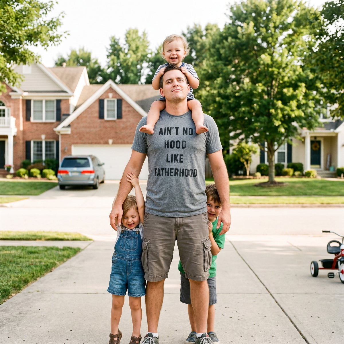 Ain't No Hood Like Fatherhood Men's T Shirt product image 4