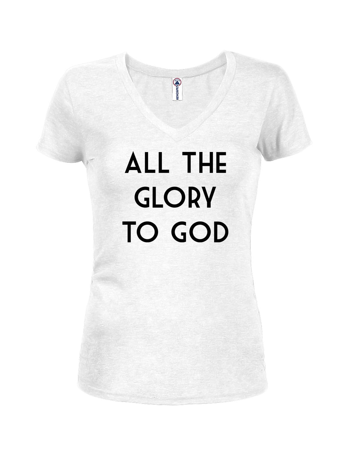 All The Glory To God Juniors V Neck T-Shirt product image 2