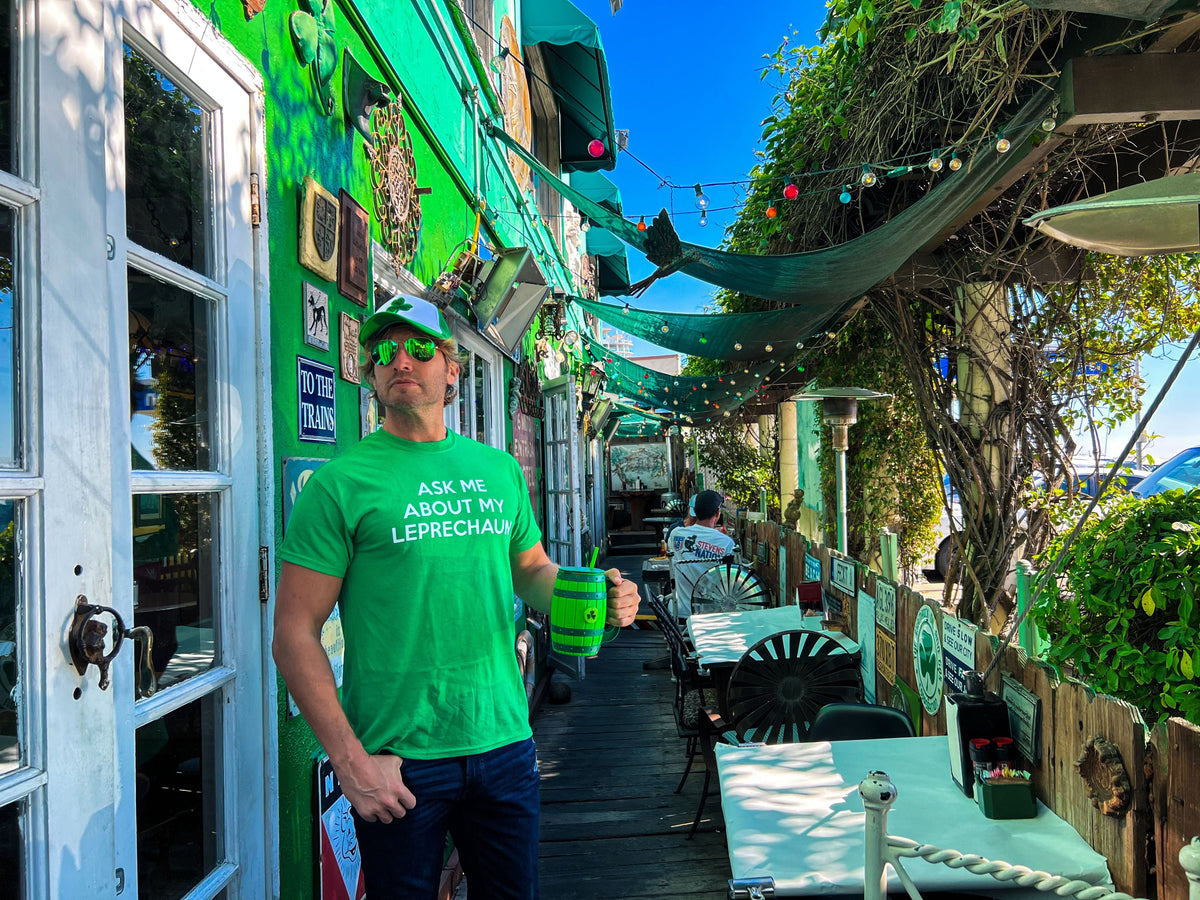 Ask Me About My Leprechaun Flip Men's T Shirt product image 2