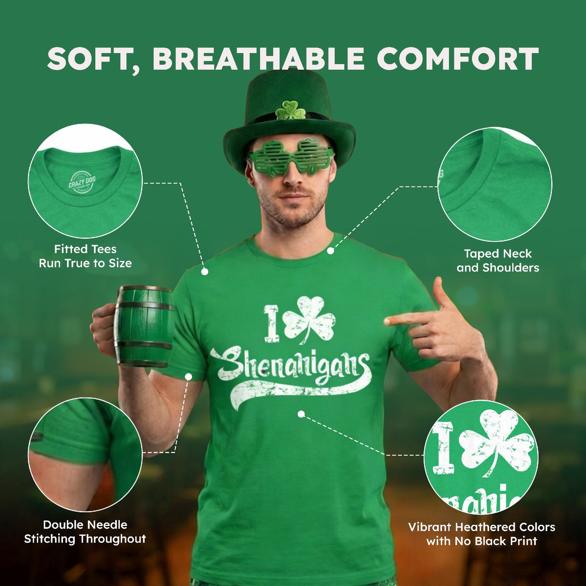 I Clover Shenanigans Men's T Shirt product image 7