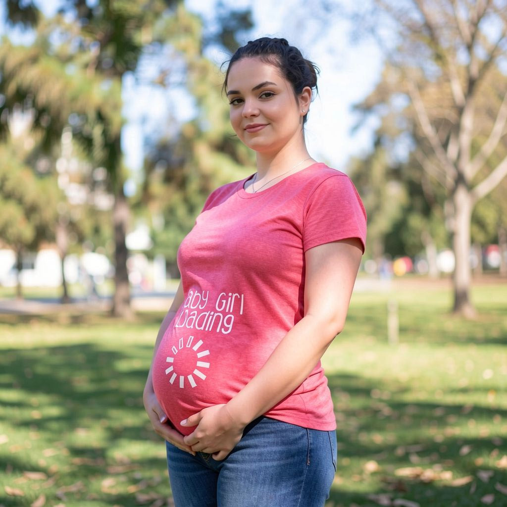 Baby Girl Loading Maternity T Shirt product image 7