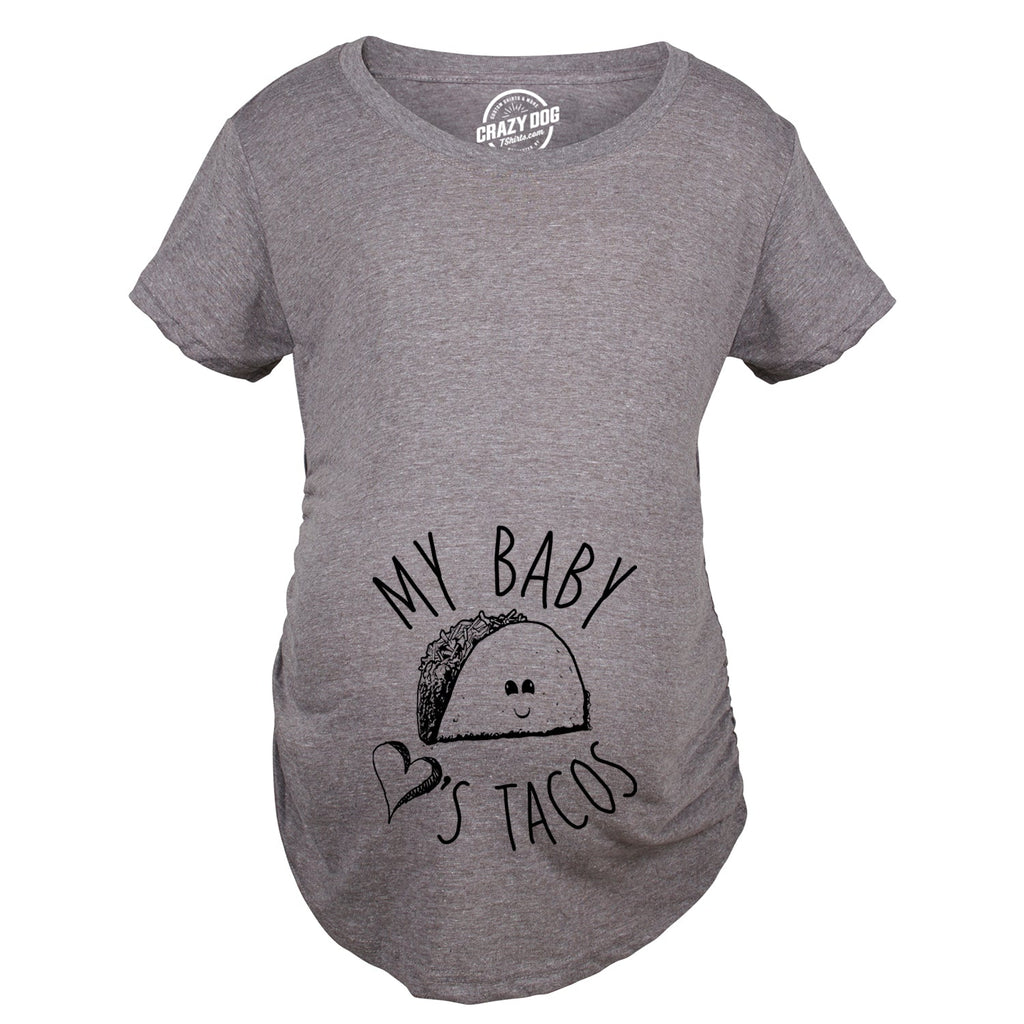 My Baby Loves Tacos Maternity T Shirt product image 2