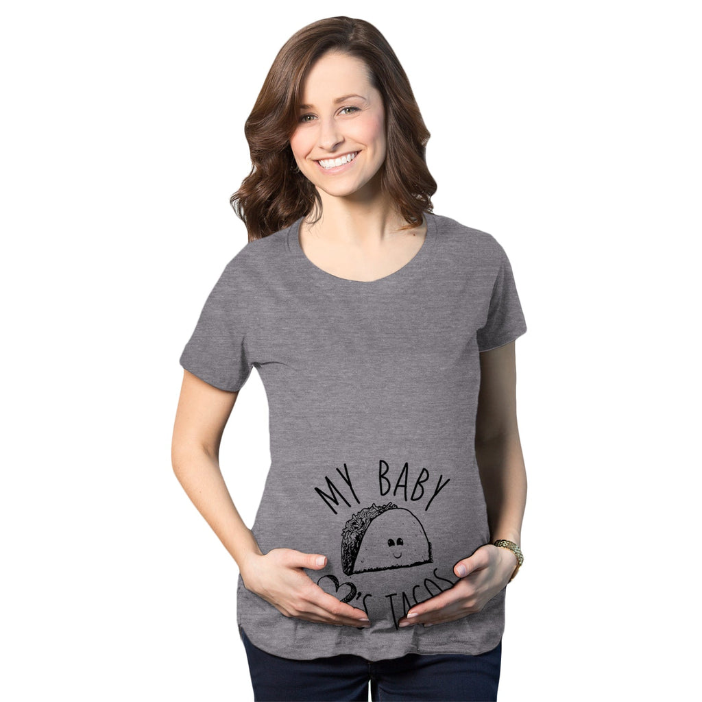 My Baby Loves Tacos Maternity T Shirt product image 1
