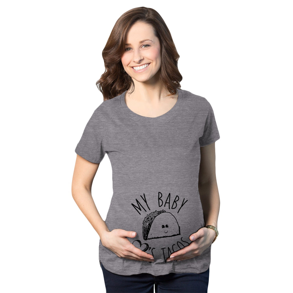 My Baby Loves Tacos Maternity T Shirt product image 1
