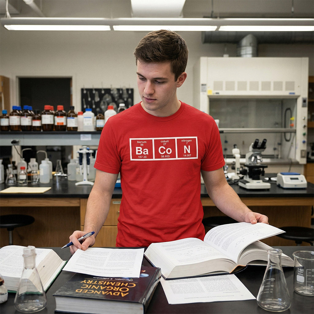 Chemistry Of Bacon Men's T Shirt product image 5