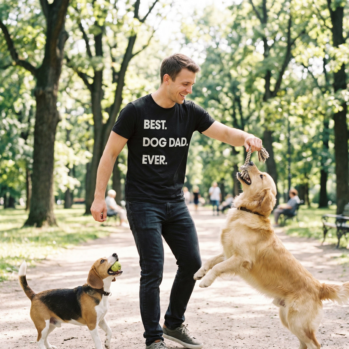 Best Dog Dad Ever Men's T Shirt product image 12