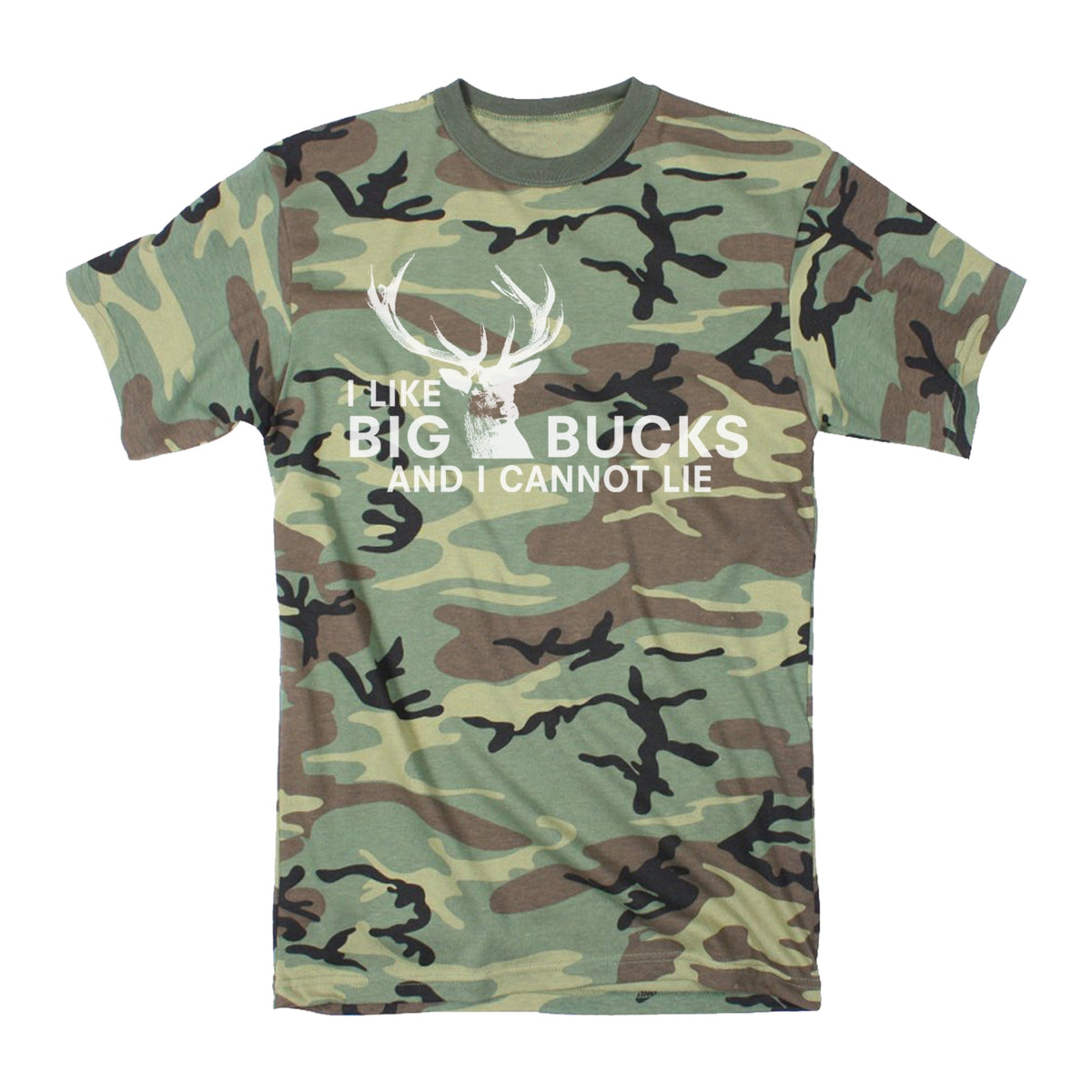 I Like Big Bucks Camo Men's T Shirt product image 1