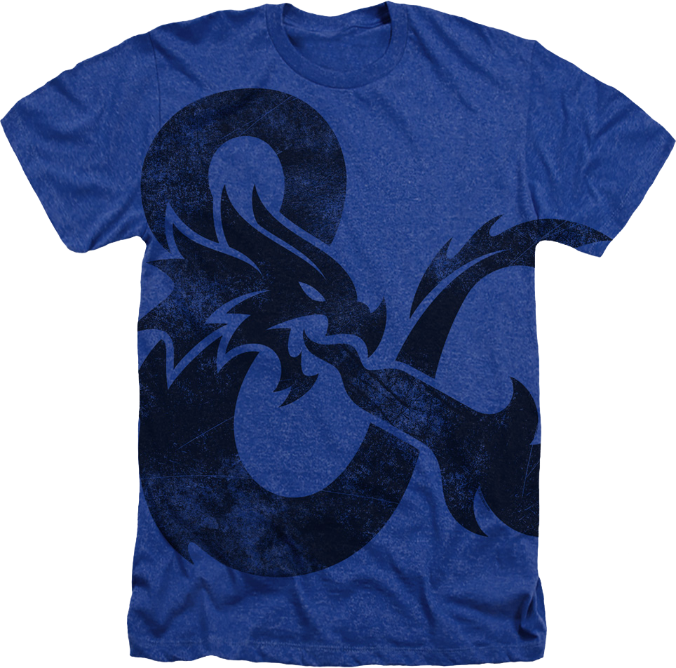 Blue Big Print Logo Dungeons & Dragons T-Shirt product image 1