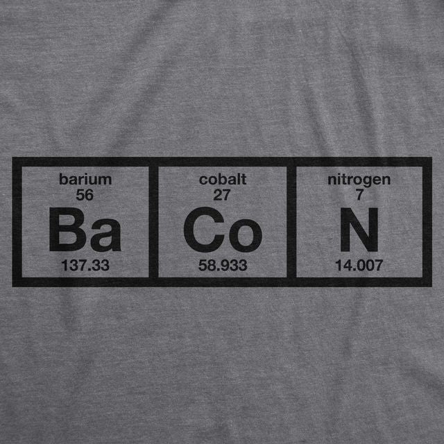Chemistry Of Bacon Men's T Shirt product image 15