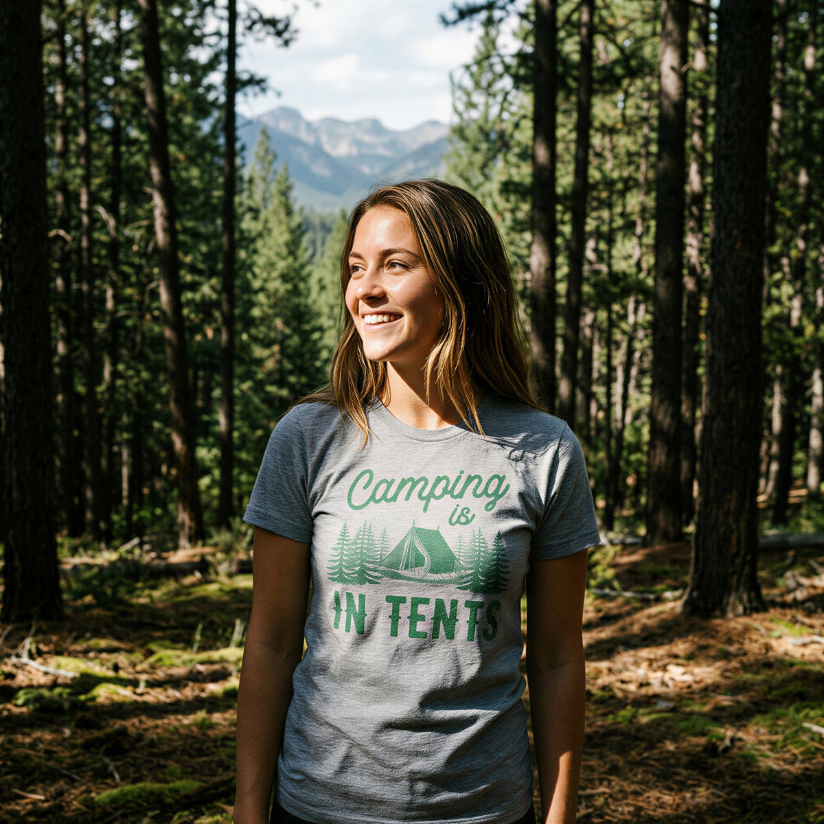 Camping Is In Tents Women's T Shirt product image 4