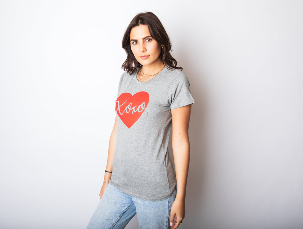 XOXO Script Heart Women's T Shirt product image 2