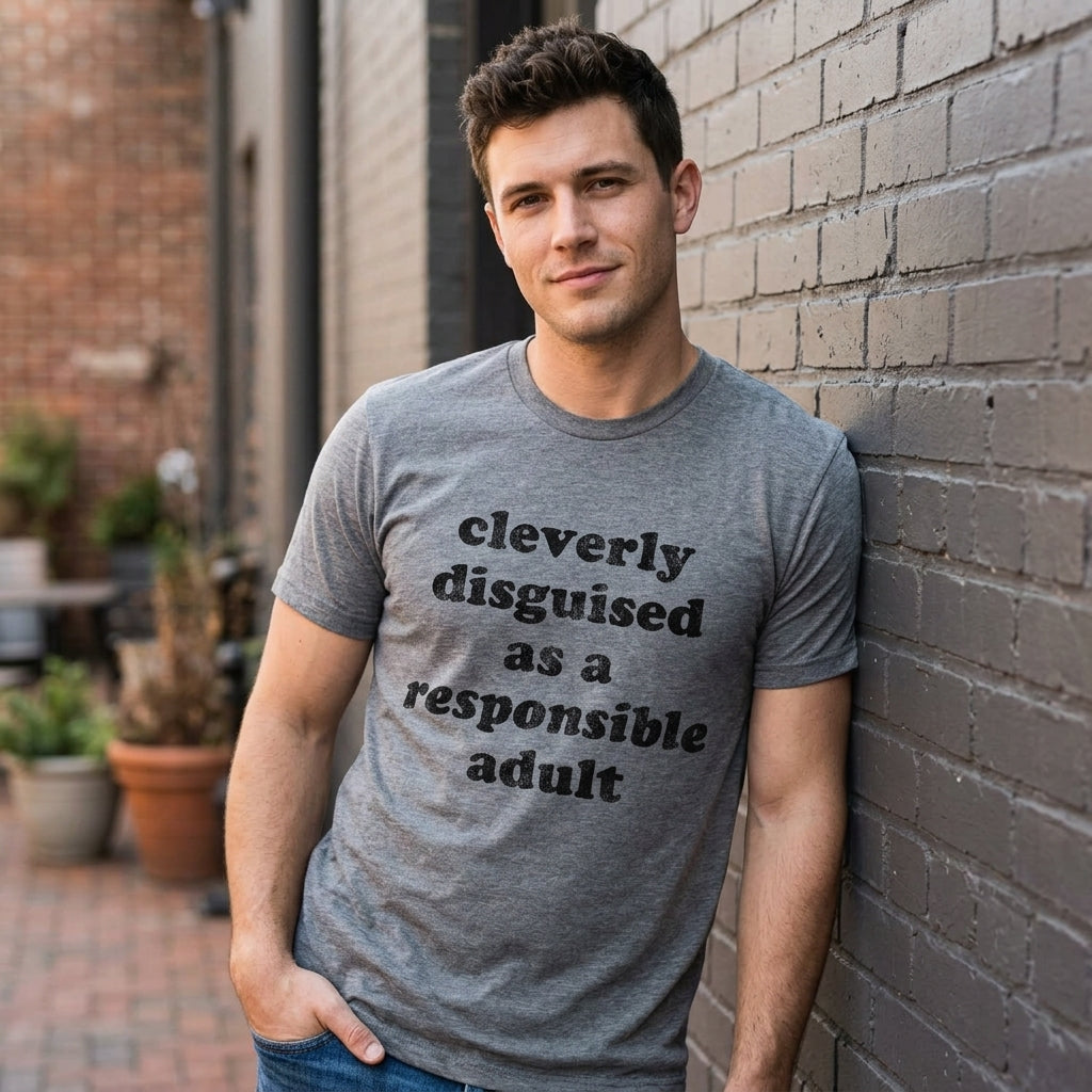 Cleverly Disguised As A Responsible Adult Men's T Shirt product image 2