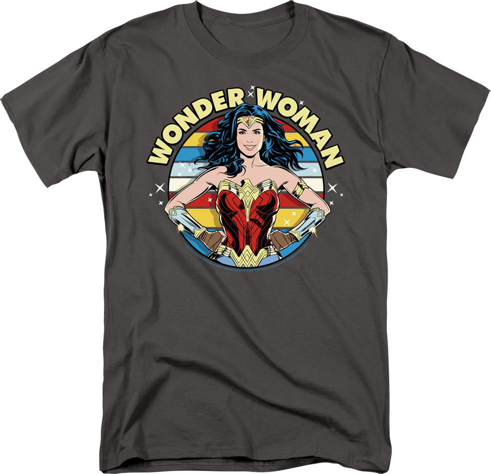 Colorful Pose Wonder Woman T-Shirt product image 1